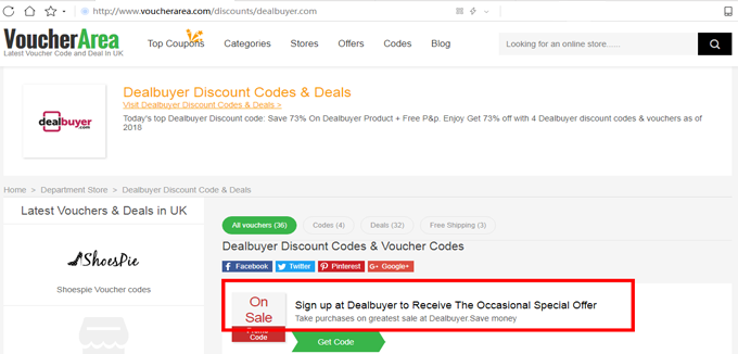 dealbuyer.com Voucher Code