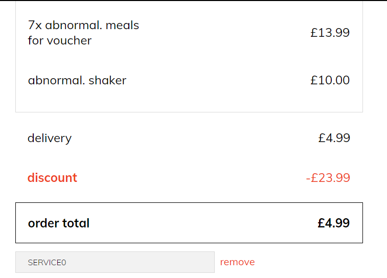 Abnormal Discount Code