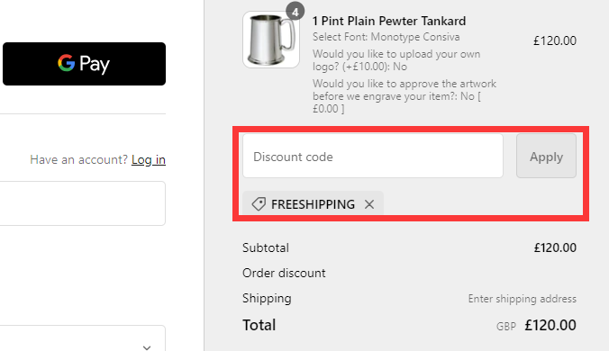 Buy A Tankard Discount Code