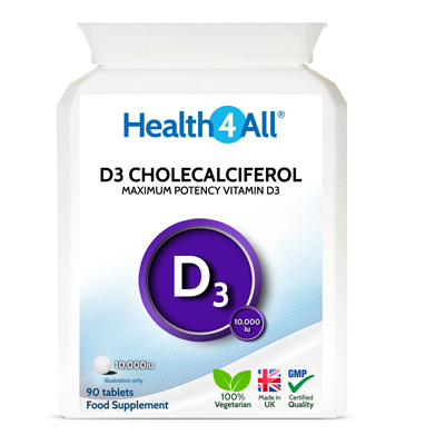 Vitamin D3 Cholecalciferol 10,000iu Tablets