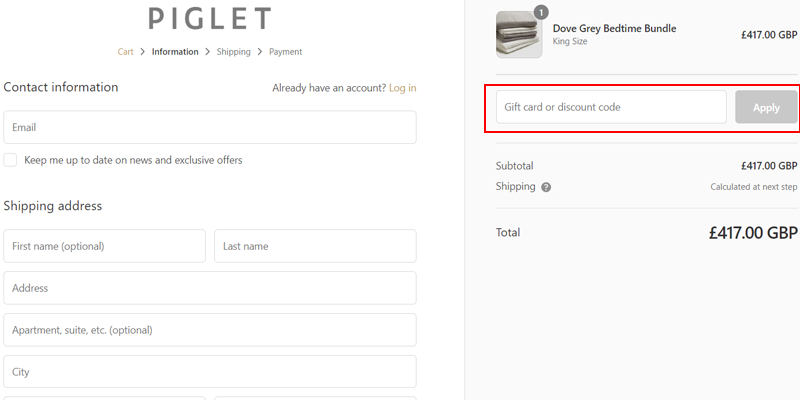 Piglet in Bed Discount Codes