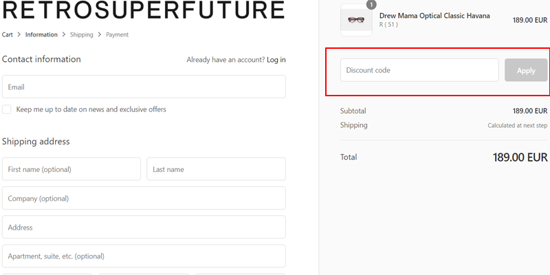 retro super future discount codes uk