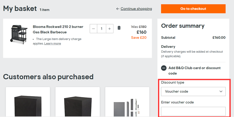 b&q discount code student