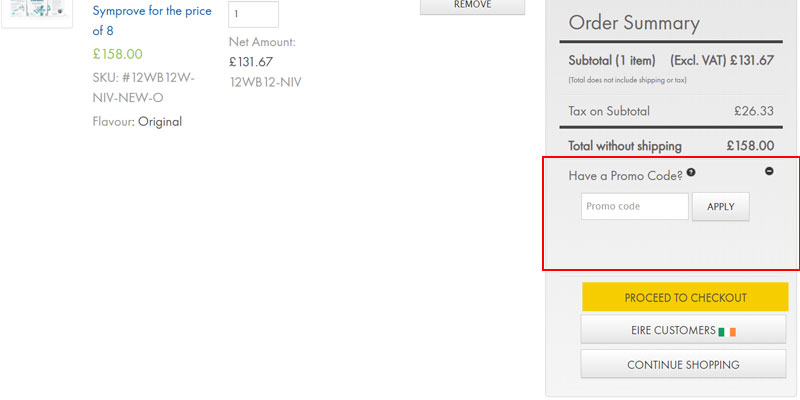 symprove promo code uk