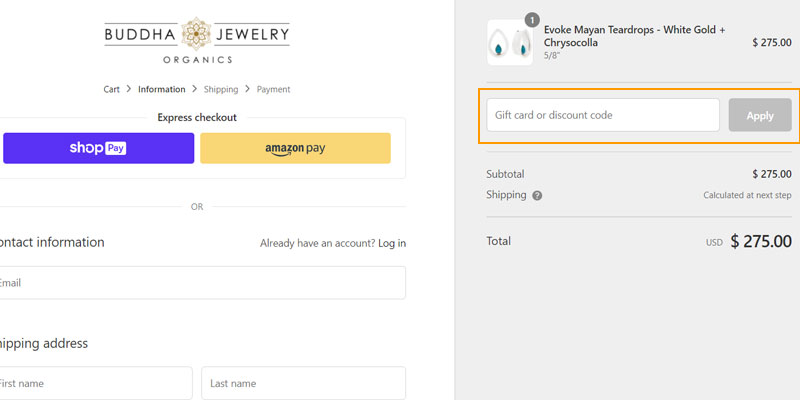 buddha jewelry organics discount code