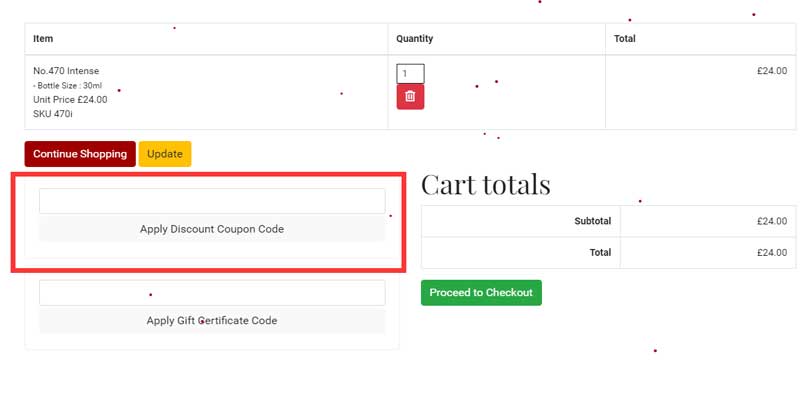 perfume price discount code