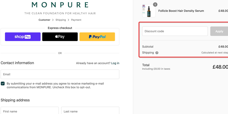 monpure discount code