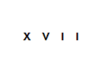 XVII