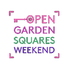 Open Garden Squares Weekend